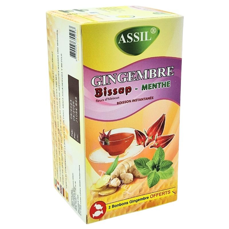 TISANE INFUSION GINGEMBRE BISSAP & MENTHE - ASSIL