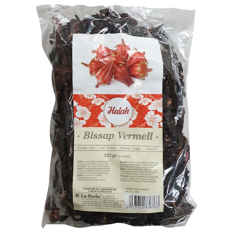 FLEURS D'HIBISCUS - BISSAP ROUGE - 125G - HALAH
