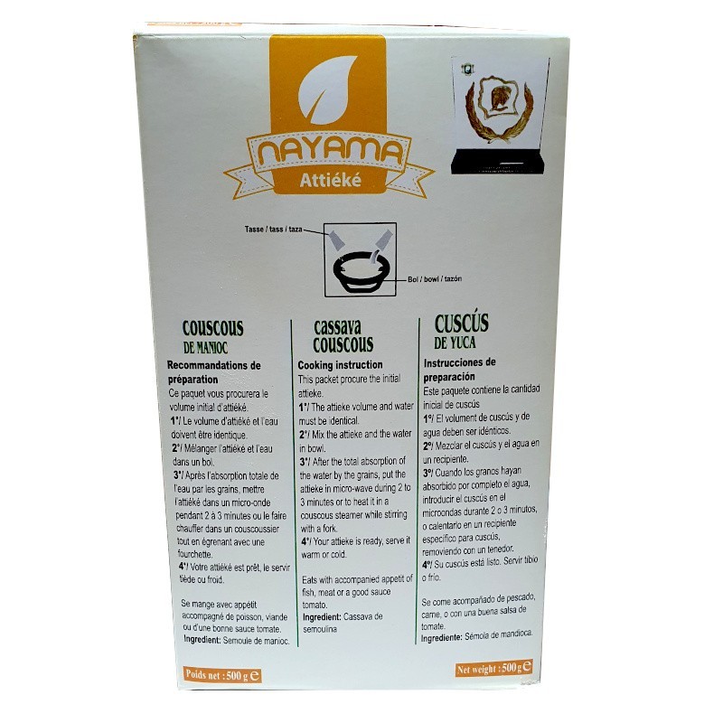 ATTIEKE 500G COUSCOUS DE MANIOC