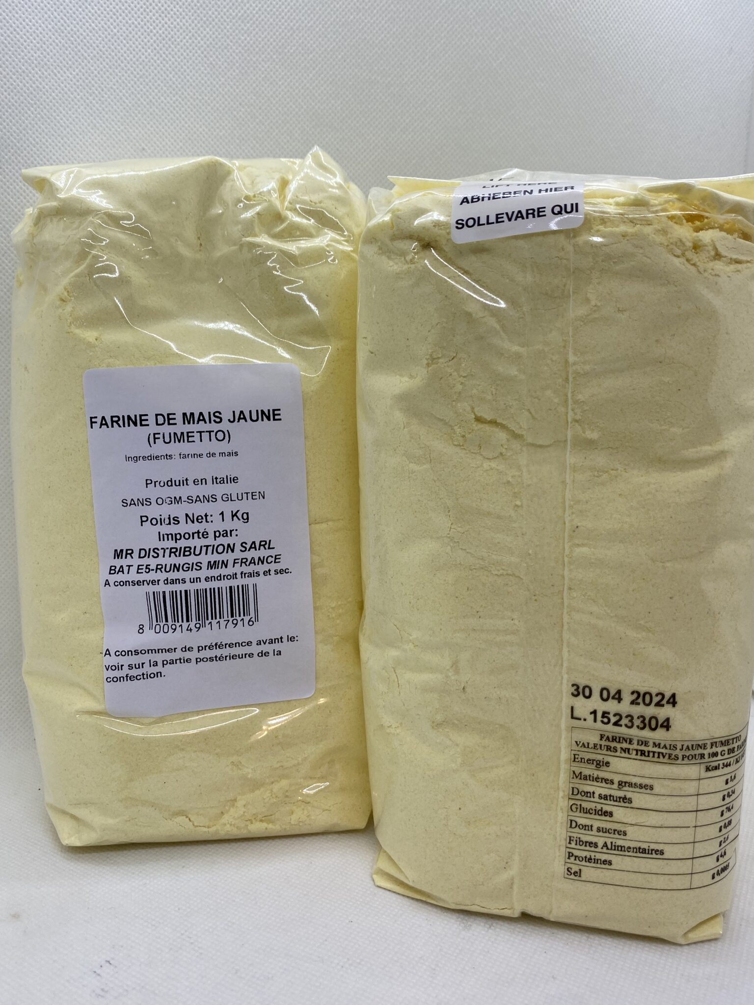 FARINE DE MAIS JAUNE FUMETTO 1kg